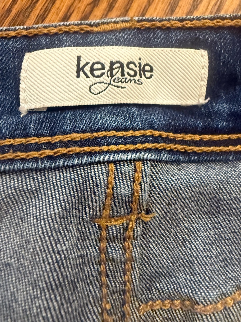 Kensie Skinny Ankle Jeans Embroidered Bird Denim Sz 8 / 29 Phoenix Japanese - Picture 13 of 16